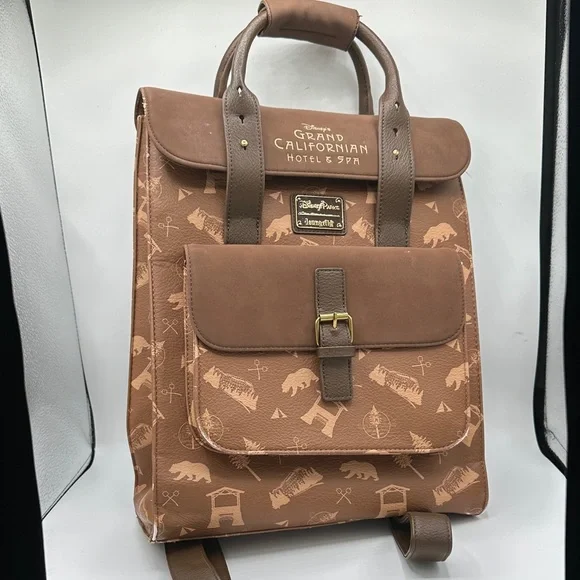 Loungefly Disney Grand Californian Tan Backpack - Picture 1 of 5